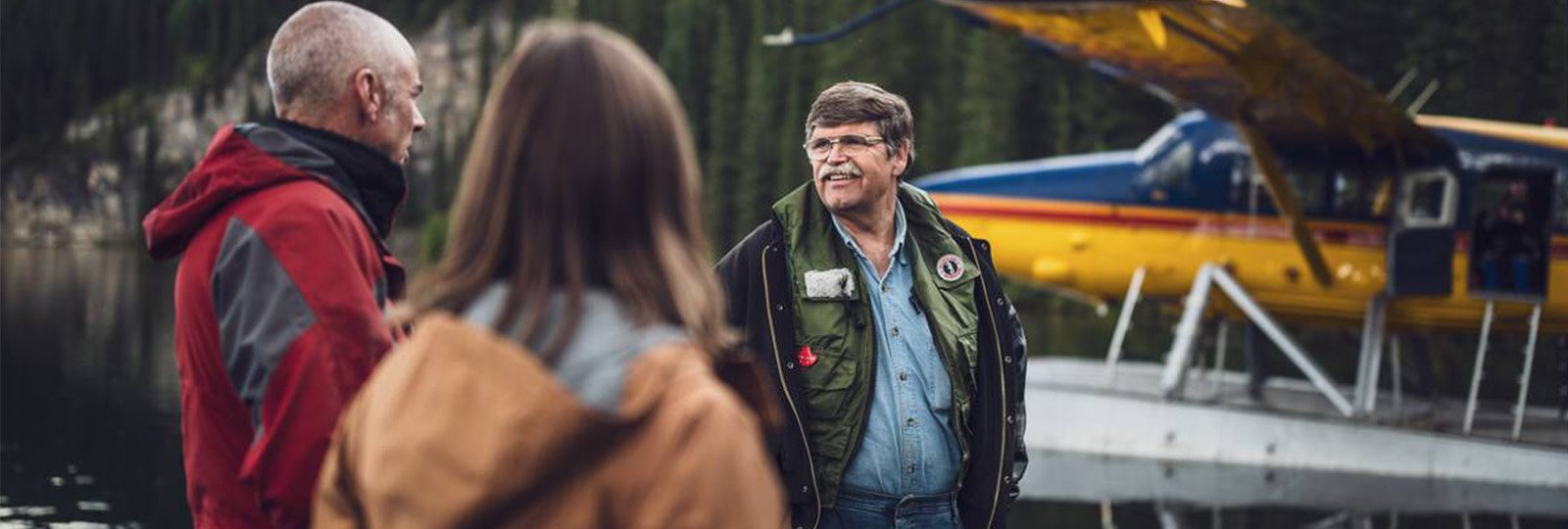 tourism operator smiling with clients